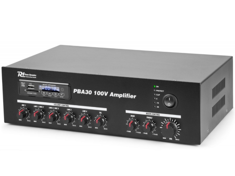 PD 952090 Power Dynamics PBA30 Amplificador linea 100V 30W